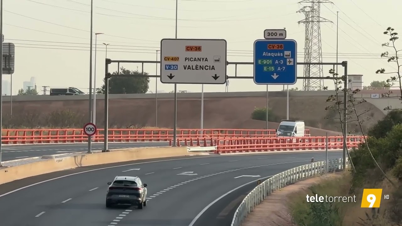 Reobrin els quatre carrils de l’Autovia Torrent-Valencia 10 mesos després de la DANA