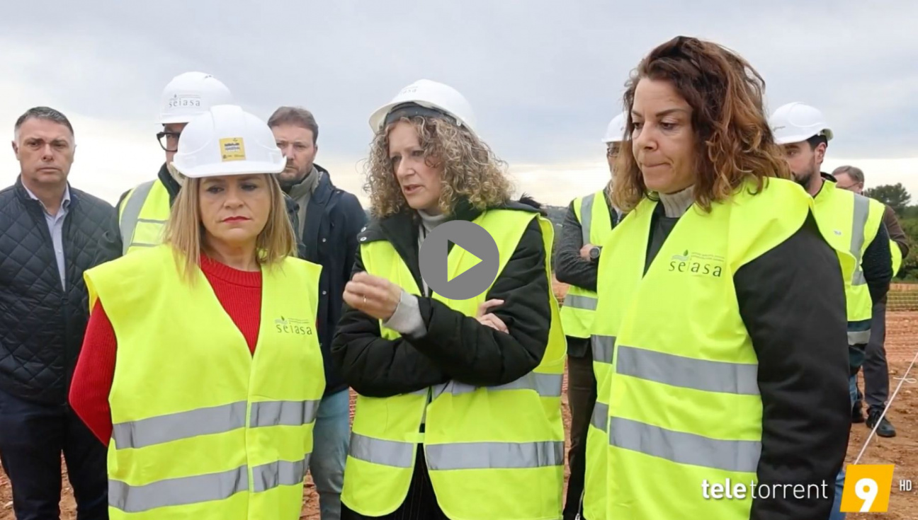 Pilar Bernabé visita les obres Dana al camí de la Pardala