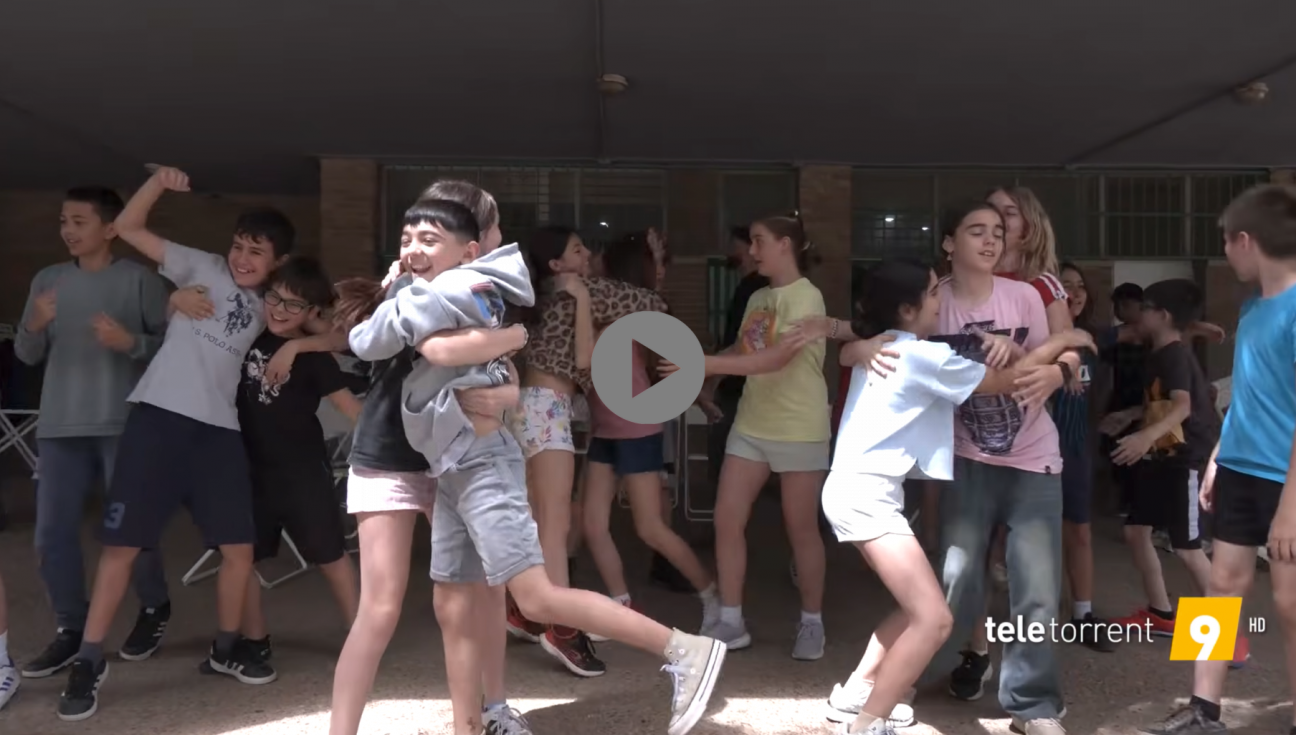 Assaig del teatre musical del col·legi CEIP El Molí, sobre el Bullying