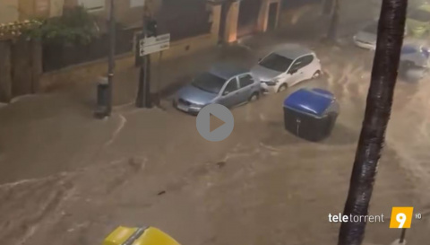 orrent s’inunda en la primera gran tempesta de la tardor amb 85 litres en una hora