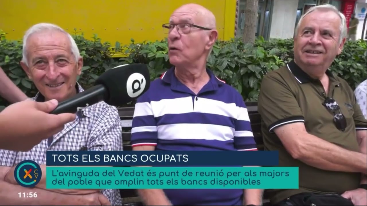 Els bancs de l’Avinguda Al Vedat són un tresor